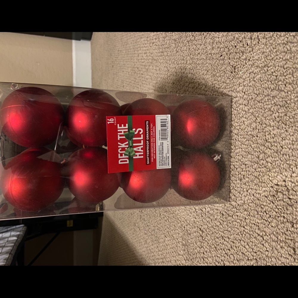 NWT set of 16 shatterproof ornaments